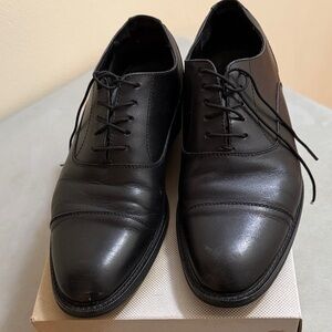 Bloomingdale's Black Leather Oxfords